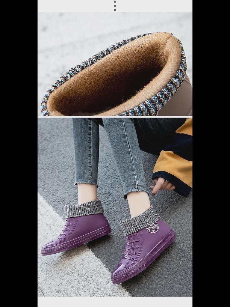 Женские водонепроницаемые повседневные низкие резиновые сапоги 2025 года — модная нескользящая обувь для отдыха на природе