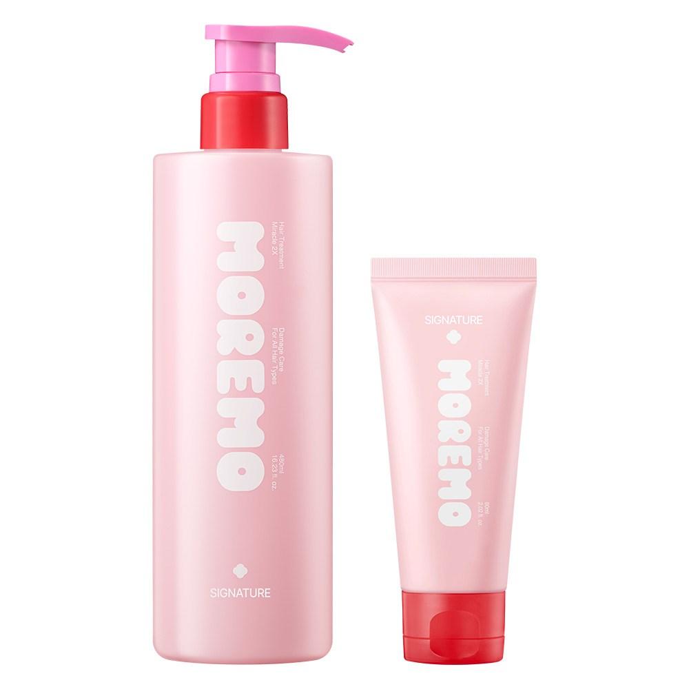 Moremo Miracle 2X Protein Hair Treatment Signature Floral Scent 480ml + 60ml 1 pcs 540ml
