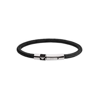 Браслет марки E ARMANI EAR 13S1P EGS1624/BK/31 черный/черный
