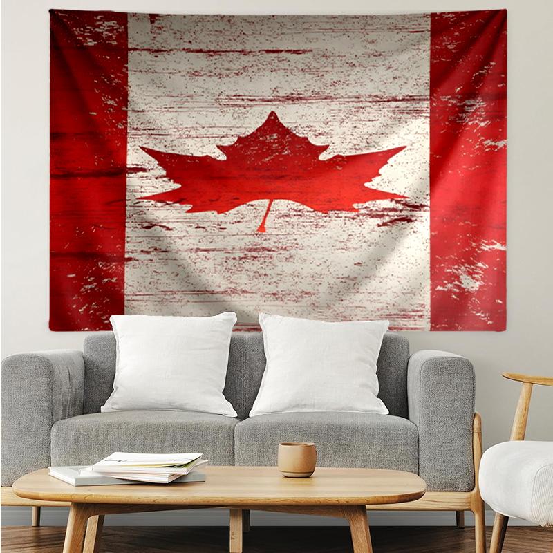 1PC Canada's Red Maple Leaf Tapestry, Unique Design Tapestry, Suitable for Bedroom,Livingroom, Playroom,Heartwarming Holiday Gifts