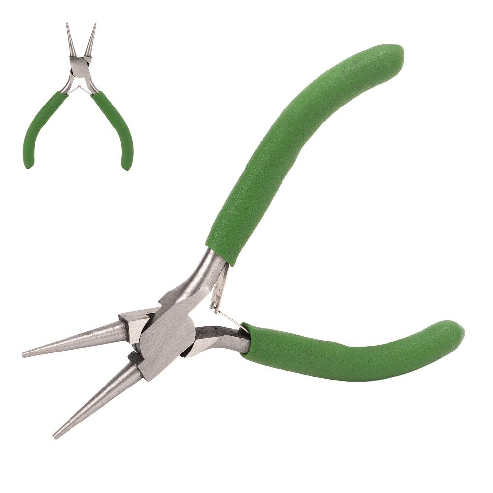 Carbon Steel Round Nose Pliers Nonslip Handle Wire Looping Pliers  Precise Wire Looping