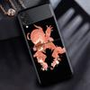 Чехол для Samsung Galaxy Z Flip 3 4 5G черный жесткий корпус для ПК Z Flip4 роскошный сегментированный чехол аниме Genshin Impact Cool