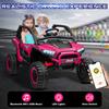 24V Детский электромобиль, 2-местный, Внедорожный UTV 4x4, Игрушка с 3-скоростным пультом управления, Мощные моторы 4WD, Большое сиденье 18 дюймов,