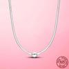Female Jewelry Sets 925 Sterling Silver Snake Chain Clasp Bracelet for Women Necklace Chain Link Jewelry Set Women Fine Jewelry