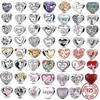 925 Sterling Silver Angel Mom Family Love Heart Series Beads Fit Original Fasion Charms Bracelets Women DIY Jewelry Gift