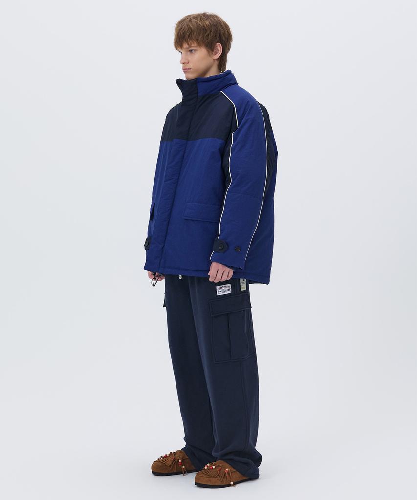 Nohant Color Block Padding Jumper Blue