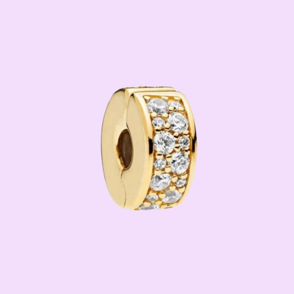 S925 стерлингового серебра паве зажимные соединения бусины подходят для изготовления браслета для женщин день рождения ювелирные изделия подарки с тканевой сумкой