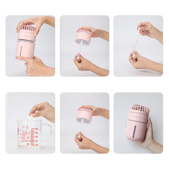 Talos Mini USB Перезаряжаемый портативный охлаждающий вентилятор с распылением тумана, увлажнитель воздуха, охладитель