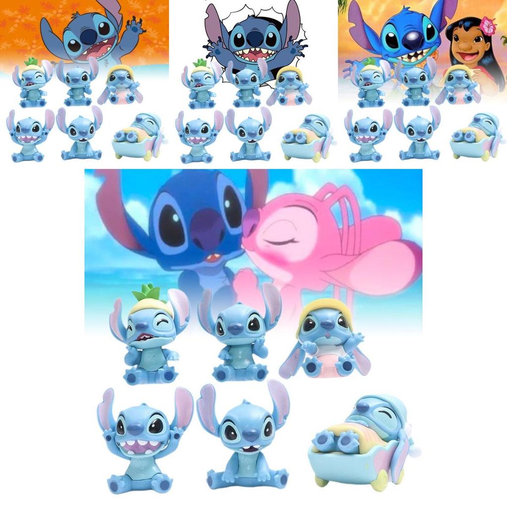 Charming Pvc Stitch Action Figures In Six Different Styles Perfect For Collectors