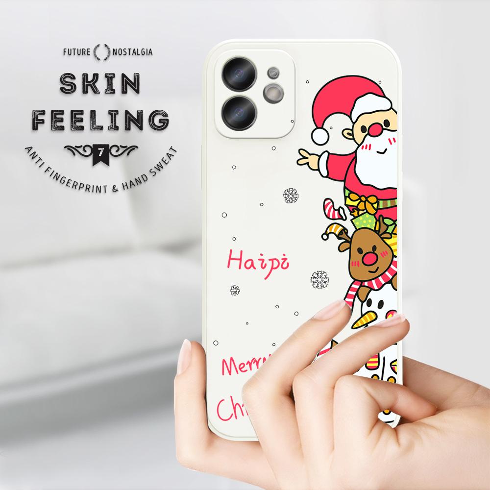 Рождественский чехол с рисунком мультфильма для Redmi Xiaomi POCO Note 10 Pro 9 9A 9T 10C 8 7 11 Lite 5G X3 M3 с квадратным краем, мягкие защитные чехлы для полной камеры