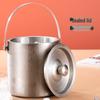 304 Stainless Steel Double-Layer Ice Bucket