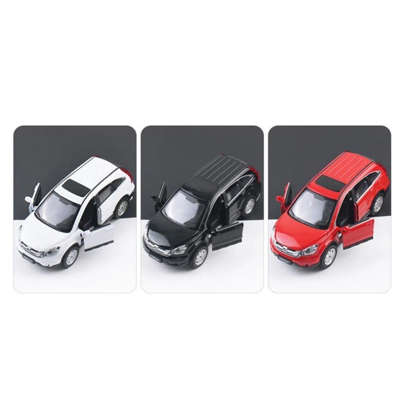 1/32 HONDA CRV SUV Модель автомобиля из литого металла Игрушечные транспортные средства Моделирование модели автомобиля Звук и свет Коллекция детских игрушек Подарок