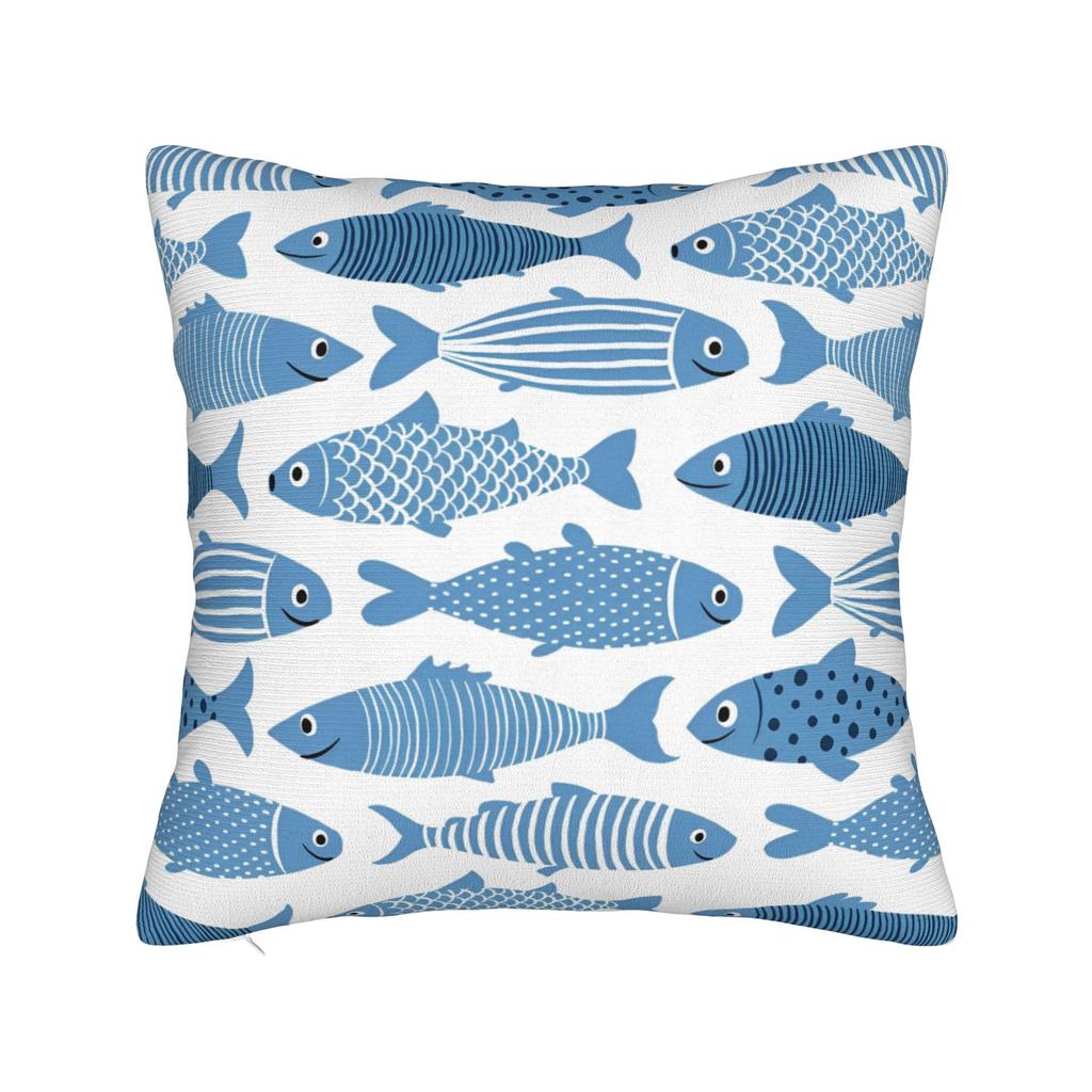 Голова молотка   Чехол для декоративной подушки Полиэстер Подушки для дивана Звездные китовые акулы Винтажный наволочка