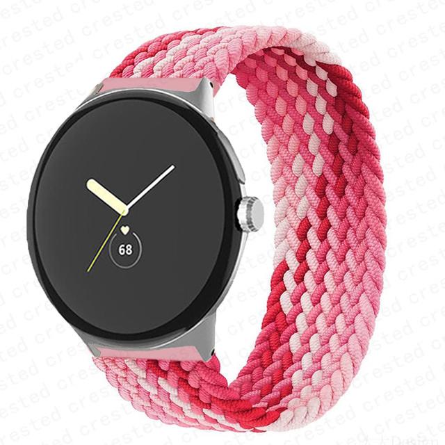 Плетеный Solo Loop для ремешка Google Pixel Watch Аксессуары для умных часов Эластичный нейлоновый ремешок Браслет correa Pixel Watch Active band