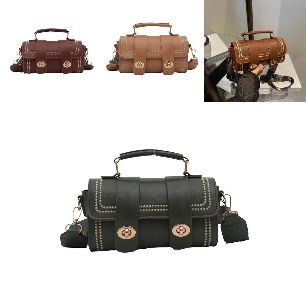 Маленькая прямоугольная сумка из полиуретана для женщин с застежкой-замком и карманом для смартфона для повседневного использования