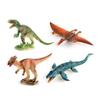Vibrant And Detailed Pvc Dinosaur Figurine Set Including Tyrannosaurus Stegosaurus Velociraptor Pterosaur And Scythe Lizard