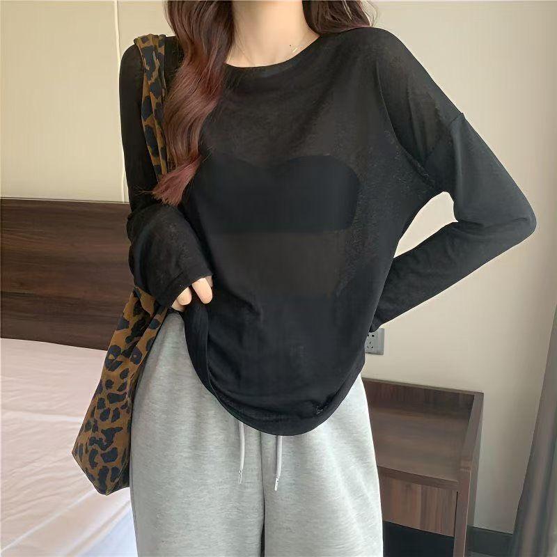 Летний шифоновый кардиган-сетка для защиты от солнца 2025 - Тонкий, легкий и свободный пуловер