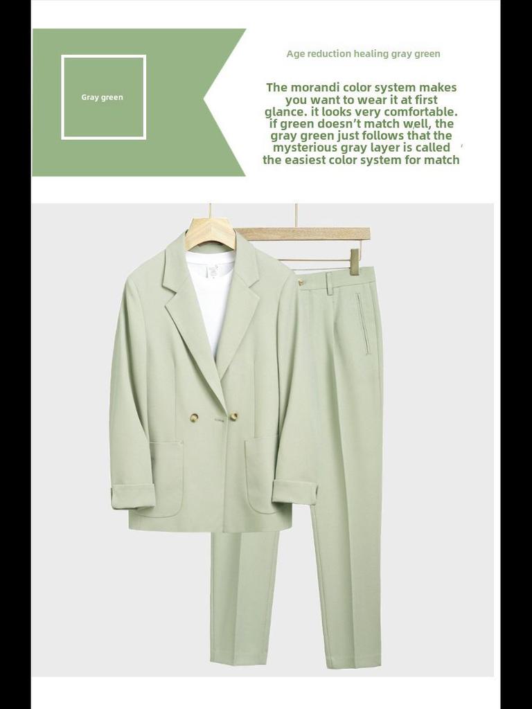 Мужской высококачественный свободный пиджак в корейском стиле — красивый, стильный, зрелый дизайн для весны и лета