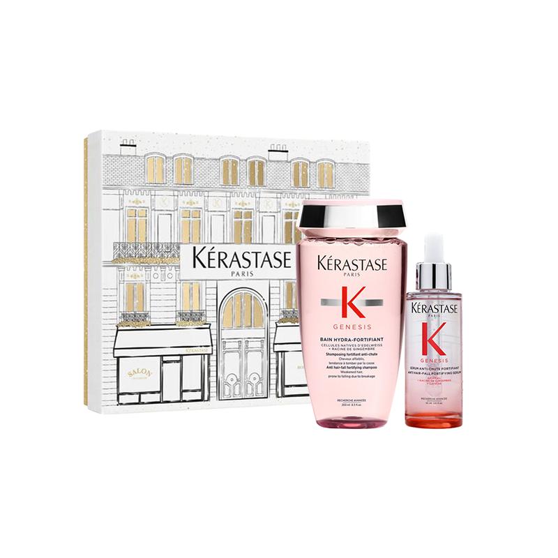 Kerastase Подарочный набор Genesis против выпадения волос, Укрепляющий шампунь 250 мл + Сыворотка против ломкости волос 90 мл, Набор для укрепления тонких слабых волос, Восстановление, Против выпадения