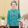Middle-aged and Elderly Women's Spring and Autumn Sweater Temperament Elegant Elderly Clothes