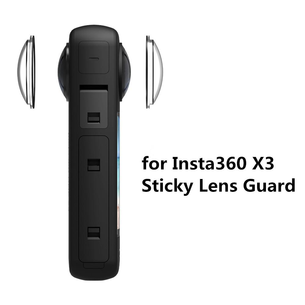 Липкие защитные линзы для экшн-камеры Insta360 X3 с инструментом для снятия Запасная клейкая защитная линза для аксессуаров Insta360 X3