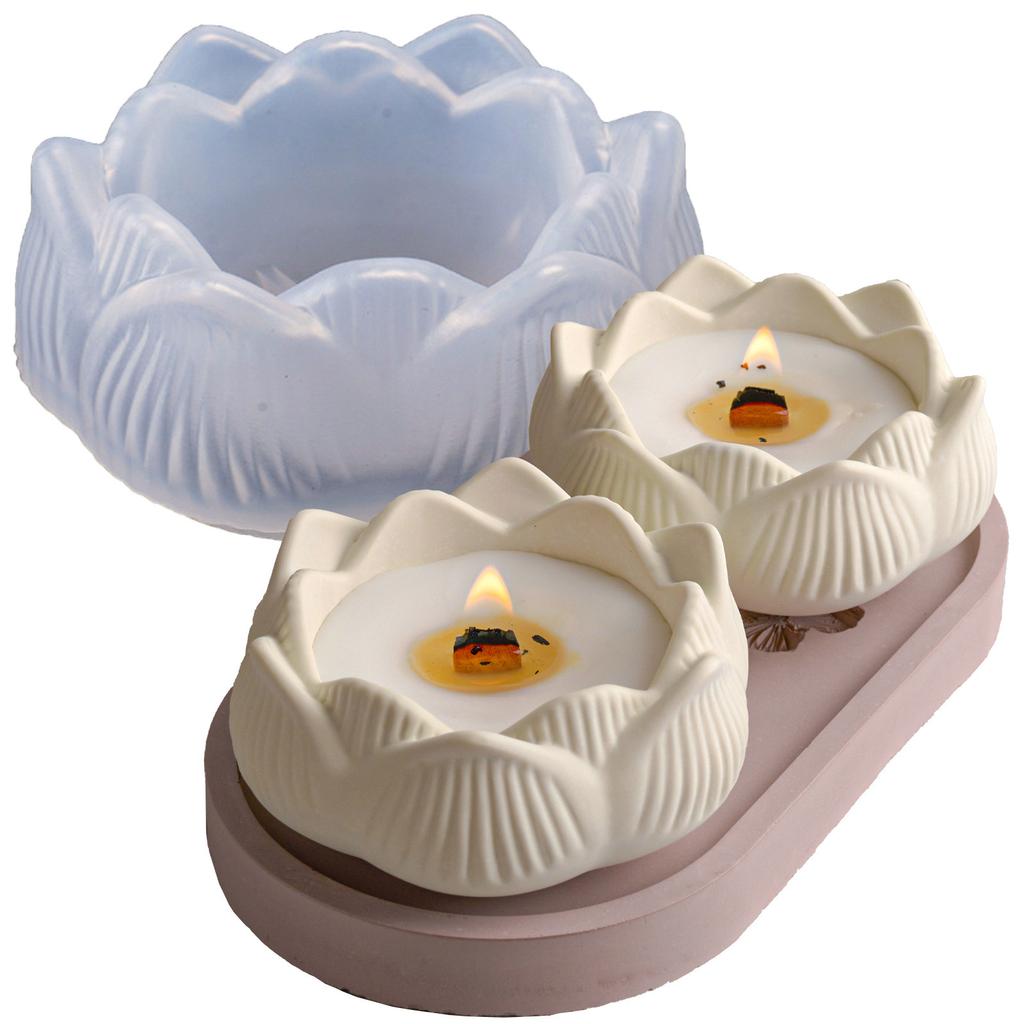 3D Flower Resin Jar Molds Flower Candle Cup Silicone Molds for Epoxy Resin Candle Holder Storage Jar Home Decoration