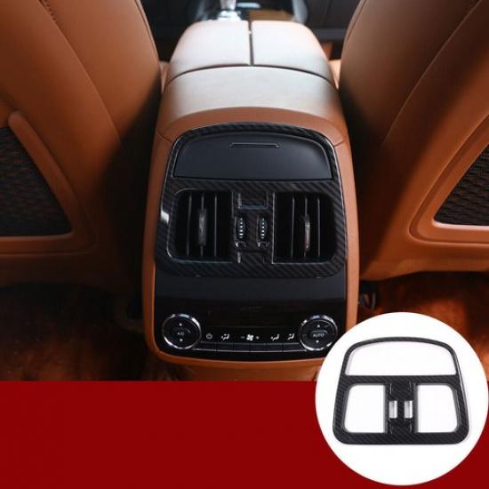 ABS Carbon Rear Air Outlet Vent Cover Trim For Maserati Levante 16-2017