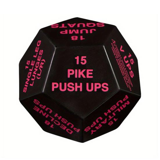 Fitness Dice Pocket Size Multi-sides Exercise Decision Dice Home Gym Workout Dice Stress Relief Toy Men Women Athletes Sports Enthusiast Gift
