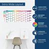 42x100cm Large Size Calendar Colorful 12 Month Calendar 2026 English Calendar  Home Use