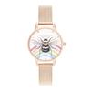 Authorized Dealer Olivia Burton Watch OB16WL90 Illustrated Animals Rainbow Bee Rose Gold Mesh 30mm [OLIVIA BURTON] Women's