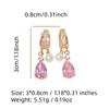 1 Pair Fashion Water Droplets Zirconia Dangle Earrings for Women Imitation Pearls Earring Jewelry Wedding Party Accessories