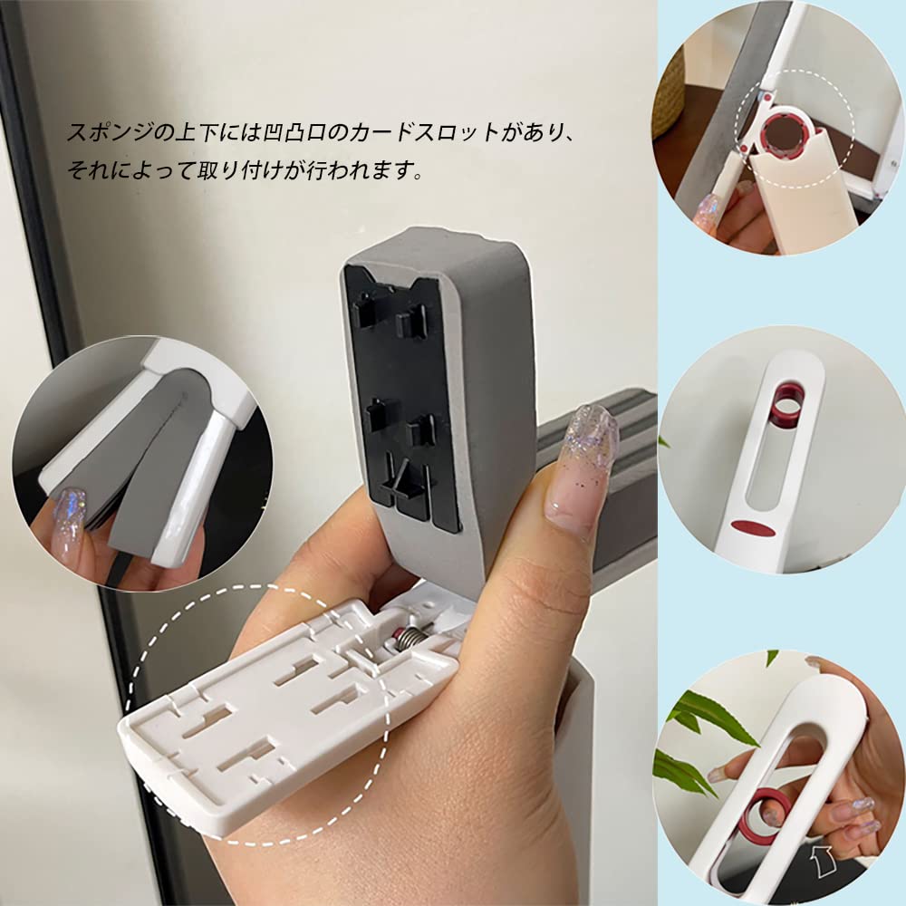 Batone Mini Multifunctional Mini Handy Mini Draining Mini Foldable Portable Mini Powerful Absorbent Mop for Lazy Mini Powerful Absorbent Mop for and