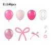 Комплект гирлянд из воздушных шаров, арка, розовые и белые банты, набор латексных шаров для вечеринки с лентой для детского душа, свадьбы, девичника, вечеринки