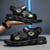 Mens Open Toe Sports Sandals Summer Outdoor Breathable Beach Shoes Casual Slippers Soft Bottom Thickening Comfortable Non-slip