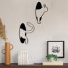 2Pcs/set Handmade Cat Hanging Pendant Iron Art Cat Wall Hanging Ornaments  Study