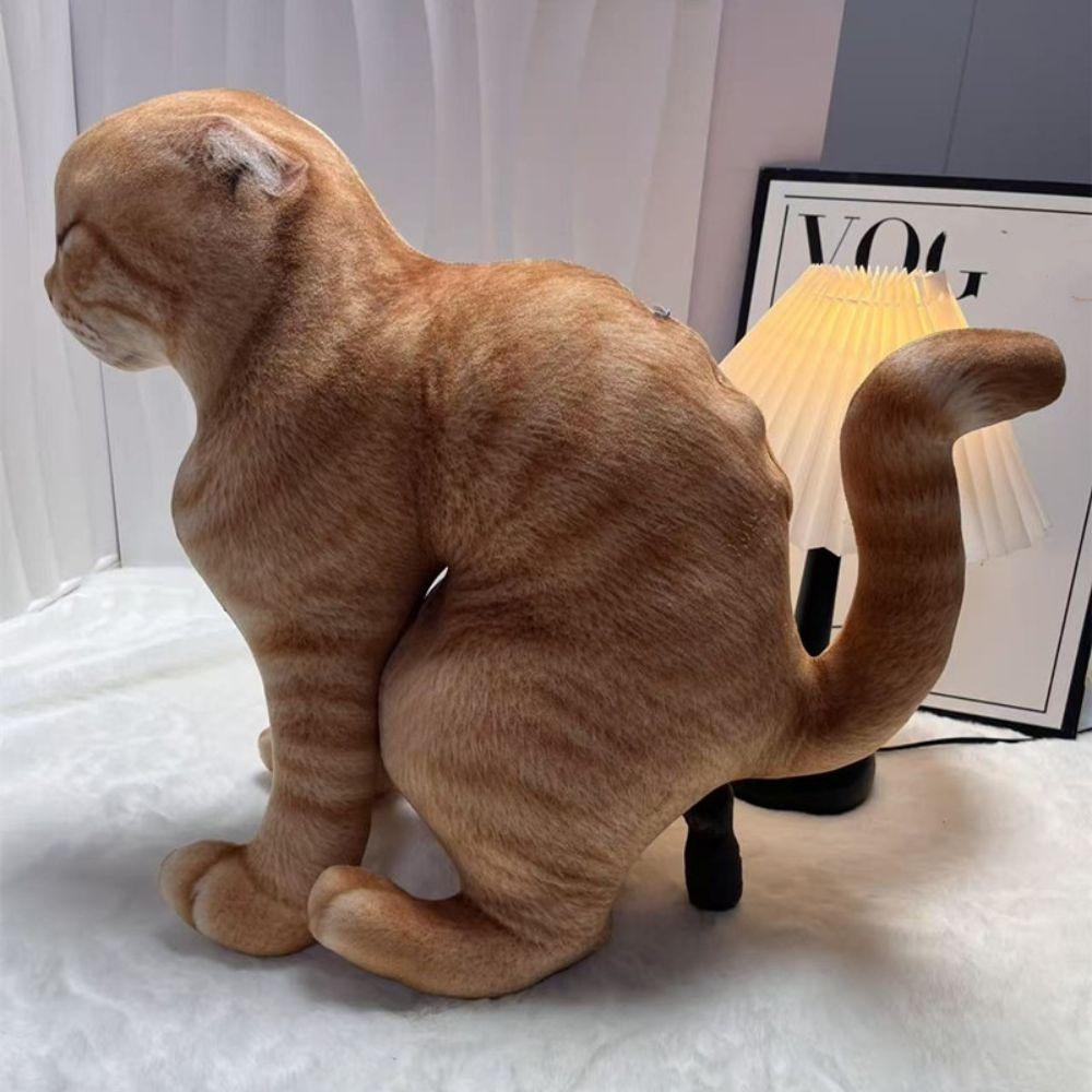 Weird Stuffed Cat Doll Simulation Animal Pillow Toy Funny Cat Plush Toy Home Decor