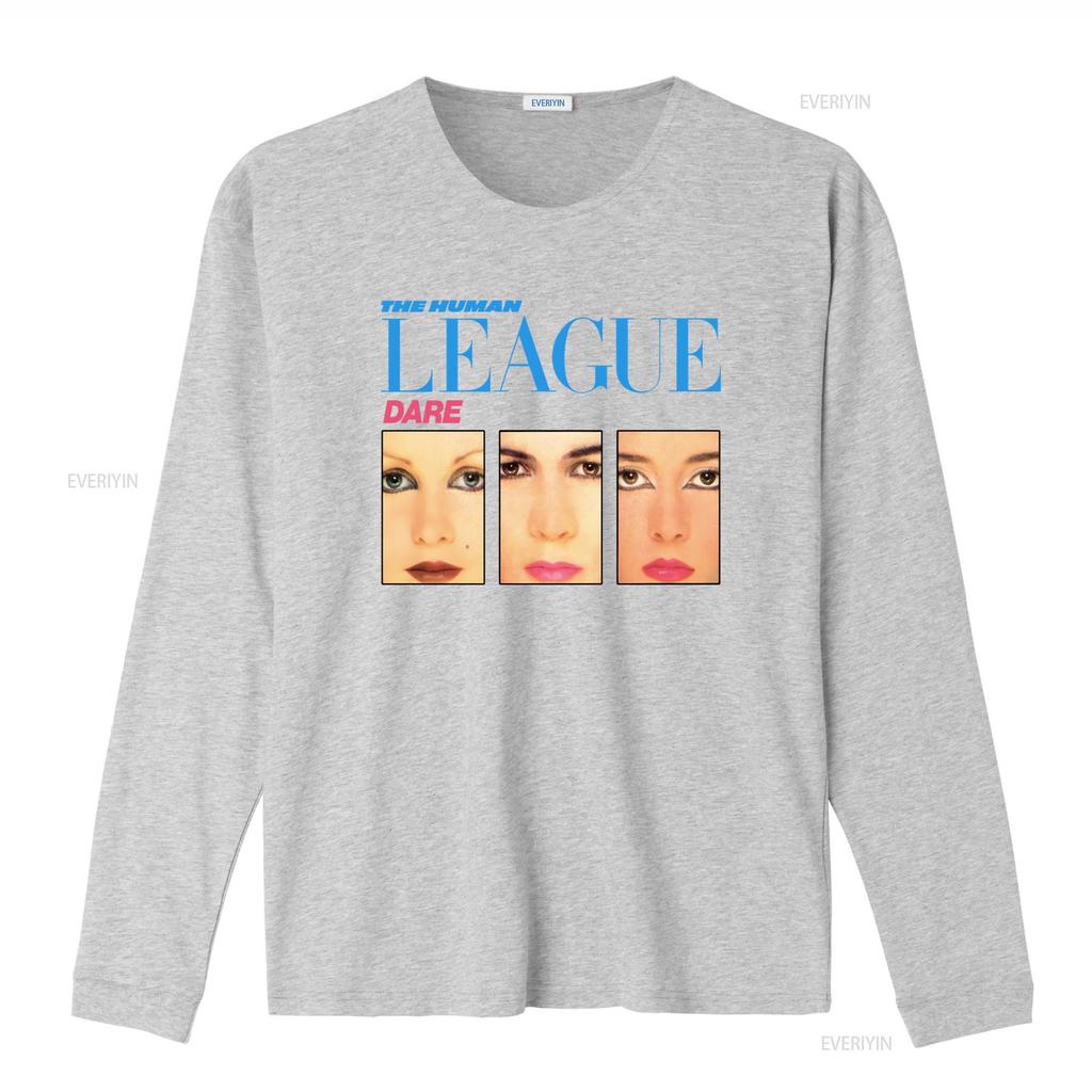 Mens Human League Dare Print T Shirt Small Retro Style vintage Washed fashion designer clothes graphic Casual Slightly Unisex