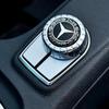 AABGT1 Aluminum 29mm Car Multimedia Knob Badge Stickers for Mercedes Benz W124 W140 W163 W202 W203 W204 W205 CLA CLK CLS GLA GLC