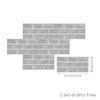 6PCS Waterproof Tile Stickers 3D Effect Wall Decals DIY Crystal Kitchen Stickers  Kitchen Bathroom