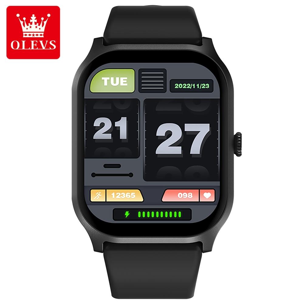 OLEVS 8205 Smart Watch Fashion Original 2.01Inch Touch Screen IP68 Waterproof Sports Bluetooth Smartwatch Compatible Android iOS
