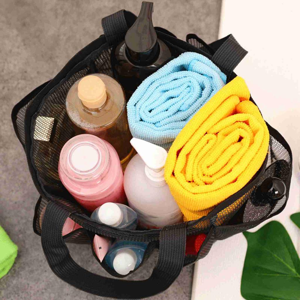 Сетчатая сумка для душа Подвесная косметичка Сумка первой необходимости для общежития Портативная сумка для стирки Быстросохнущая косметичка Душ
