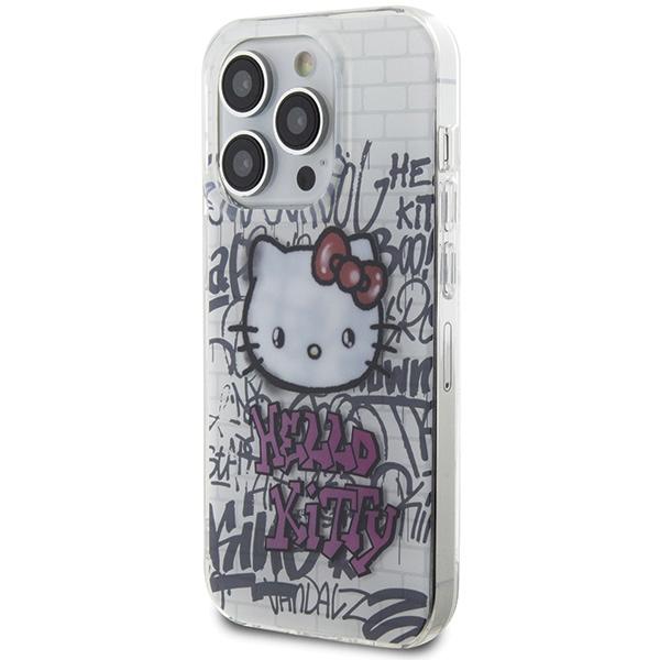Hello Kitty HKHCP14LHDGPHT iPhone 14 Pro 6.1" white/white hardcase IML Kitty On Bricks Graffiti