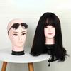 Bald Female Mannequin Head Professional Cosmetology for Wig Making Display Wigs Eyeglasses Hats Salon DIY Painting Display Holder