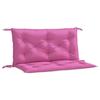 VidaXL Coussins de banc de jardin lot de 2 rose 100x50x7 cm tissu 361676
