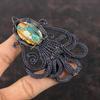 Колючая устрица Медь Бирюза Подвеска Медная проволока Осьминог Кулон ручной работы Драгоценные камни Подвеска из медной проволоки Подарок для нее