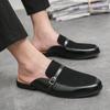 Fashion Oversized Summer New Men's Half Slippers Sandals Slip-On Shoes Summer Flats Retro Classic Casual and Versatile Comfortable