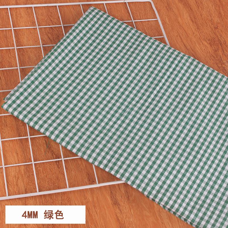 100% Хлопок Мелкая Клетка Ткань на Метр для Юбок Одежды Наволочек Шитье Дышащая Плательная Ткань Розовый Желтый Гипоаллергенный