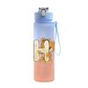 750ml Cartoon Letter Printed Lovely A-Z Water Cup Portable Children Plastic Cartoon Outdoor Sport Large Capacity Water Bottle
