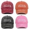 Put It On My Tab Embroidered Cotton Baseball Cap With Sunshade For Outdoor Casual Wear