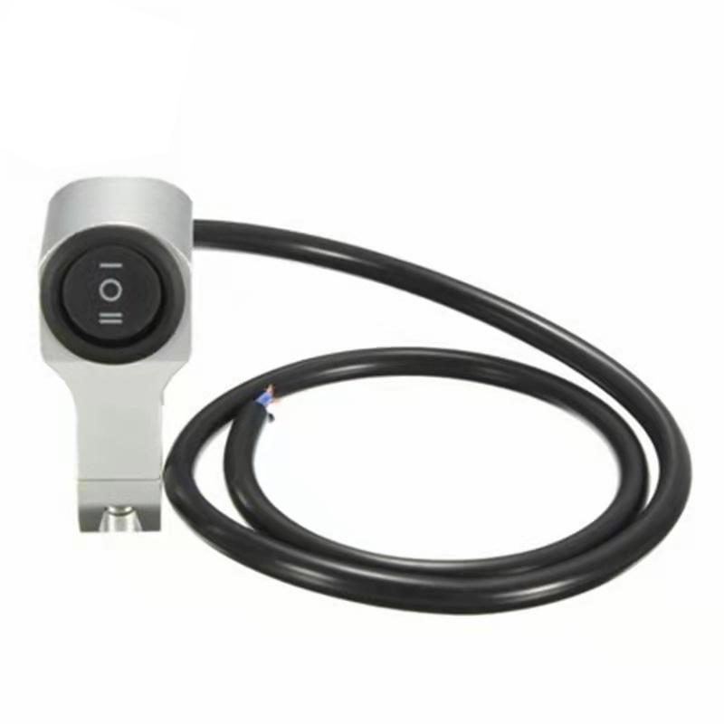 Алюминиевый сплав руль мотоцикла переключатель фары трехпозиционный водонепроницаемый переключатель 12 В противотуманный прожектор ретро переключатель